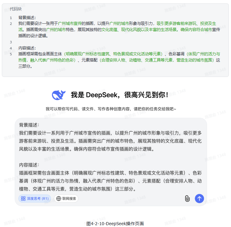 DeepSeek+即梦AI，一键生成插画