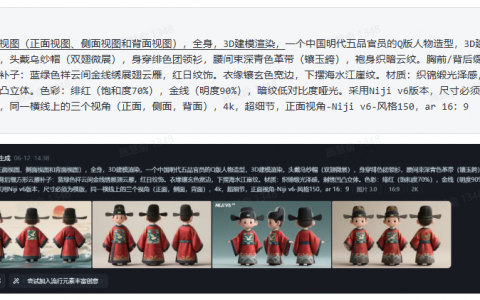用 Deepseek + 即梦 AI 打造明制官服 Q 版 3D 手办全教程