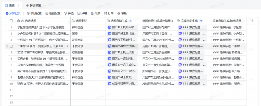 【保姆级教程】用飞书多维表格生成房产文案