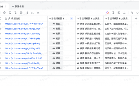 飞书表格：一键提取全平台爆款文案