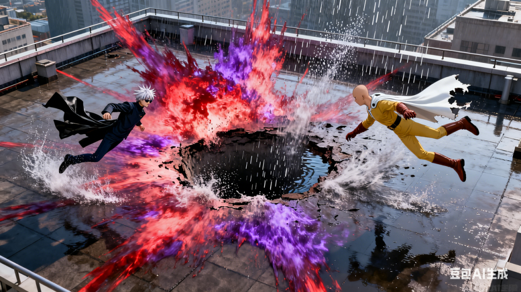 破次元对决：AI 驱动五条悟VS琦玉虚幻引擎打斗创作全解